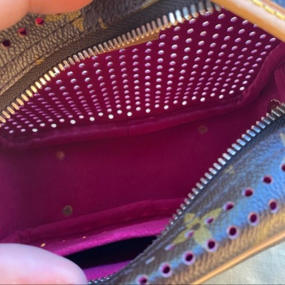 SOLD Louis Vuitton RARE Limited Edition Perforated Mini Trocadero Shoulder Bag - Picture 13 of 16